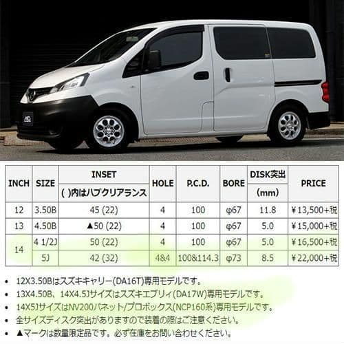 ④GAIA BRIG NV200(NCP160系)専用モデル4本セットの1本
