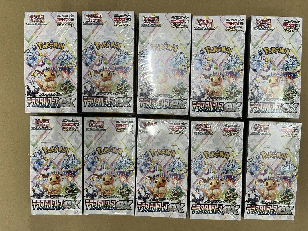 【新品・シュリンク有り】 テラスタルフェスex10箱 シュリンクなし】 ポケモンカードゲーム スカーレット&バイオレット