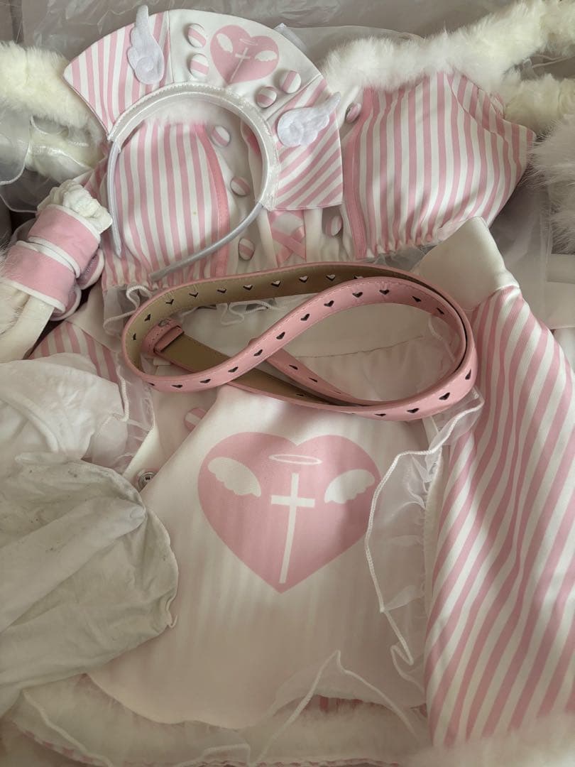 エンジェリックミルキーナース ピンク 《ハロウィンコスプレ10点セット》