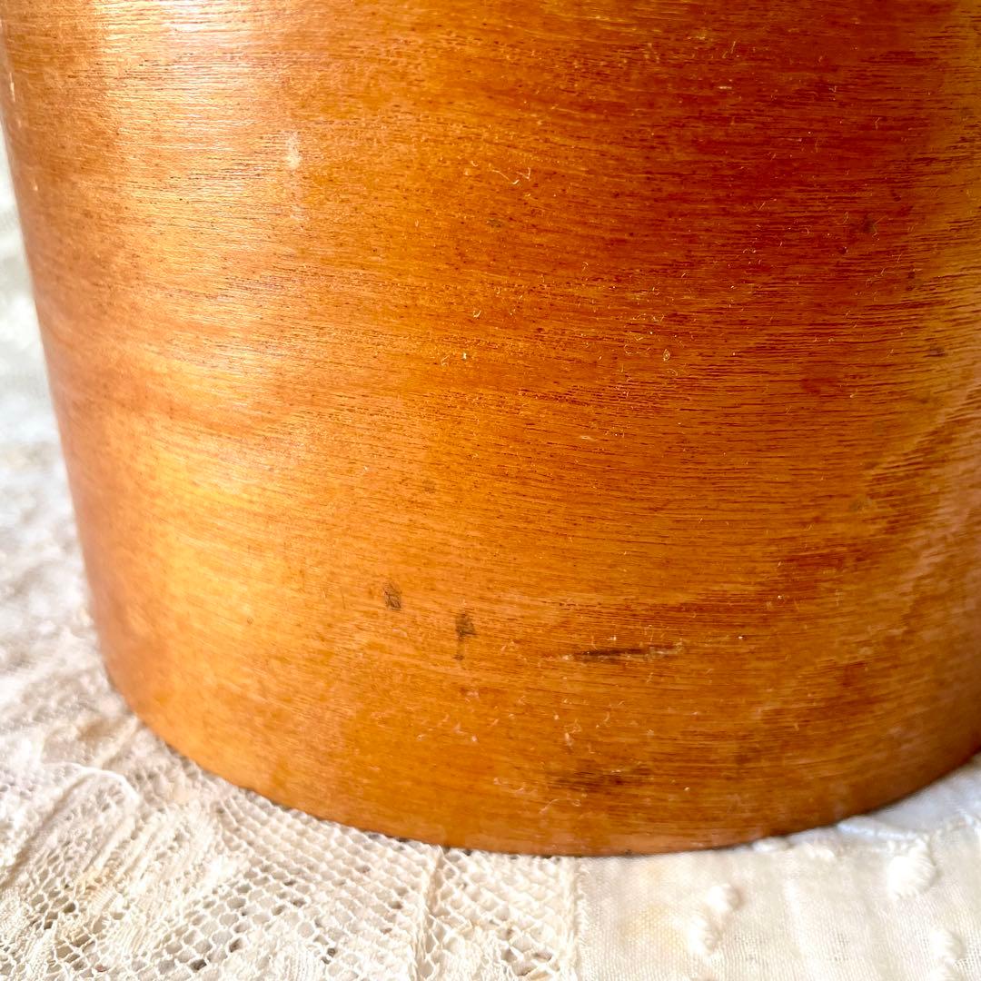 木製蓋付きビスケットジャー キャニスター入れ持ち手ハンドル