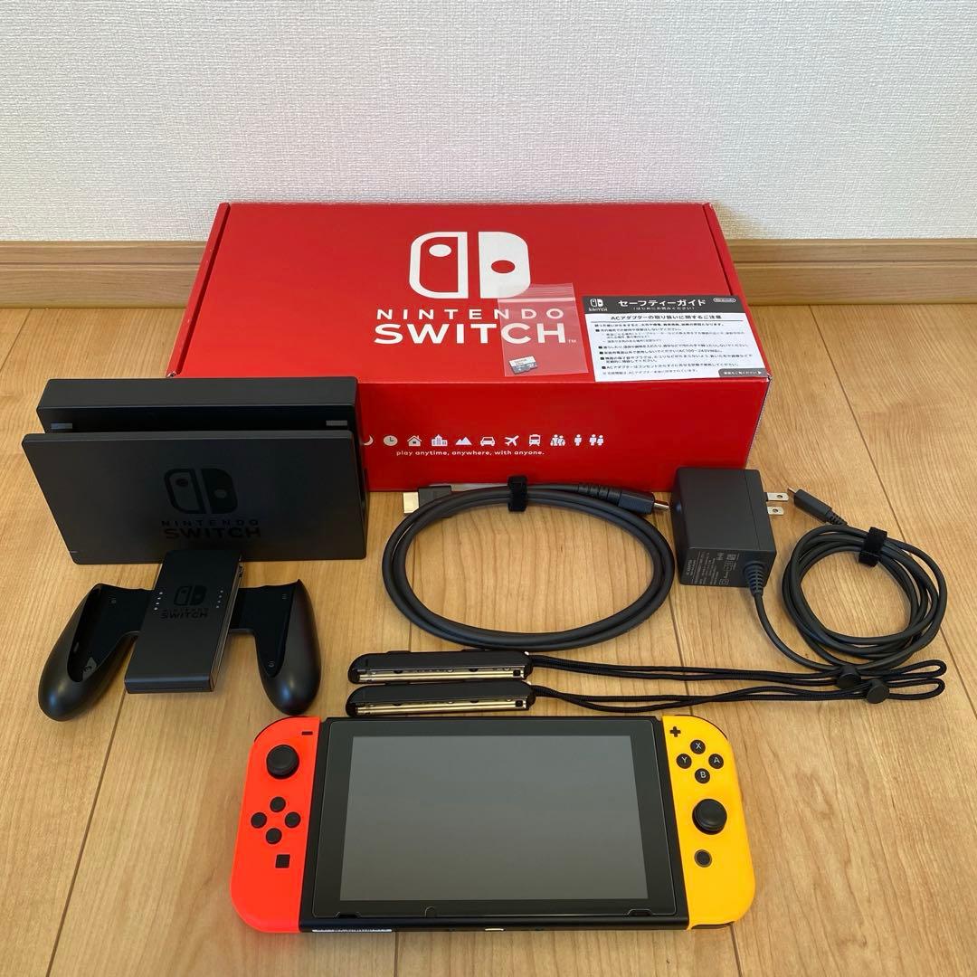 すぐに遊べる】Nintendo Switch ネオンレッド ネオンオレンジ - メルカリ