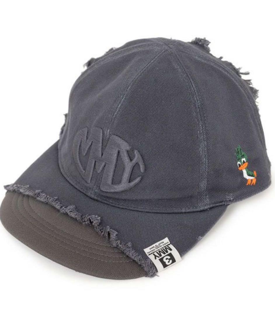 帽子 Crushed Detail Maison MIHARA YASUHIRO Maison MIHARA YASUHIRO Black Crushed Detail Cap Maison MIHARA YASUHIRO