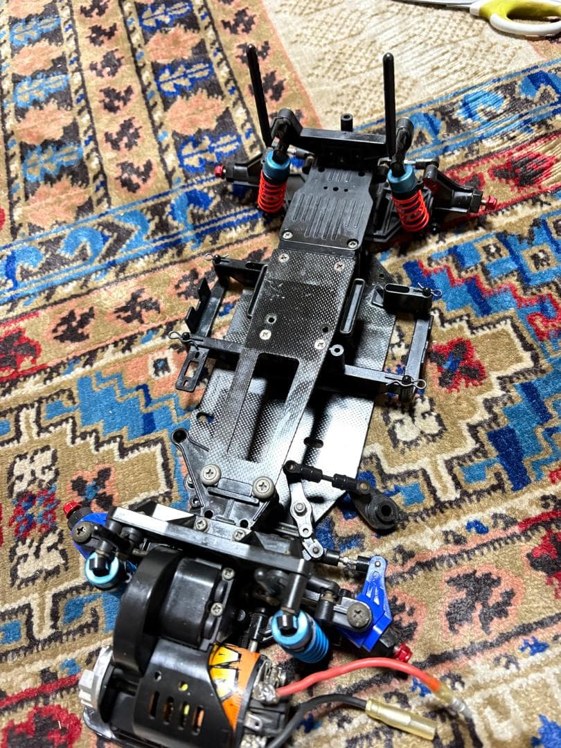 絶版品 タミヤ 1/10RC FF01 カスタムシャーシ FRPダブルデッキ仕様