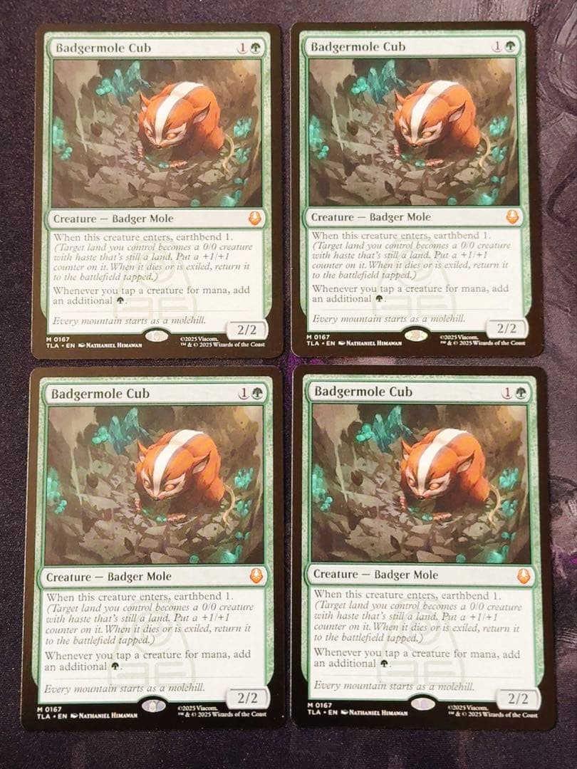 アナグマモグラの仔　英語　4枚セット MTG アナグマモグラの仔 英語 四枚セット MTG アナグマモグラの仔 英語