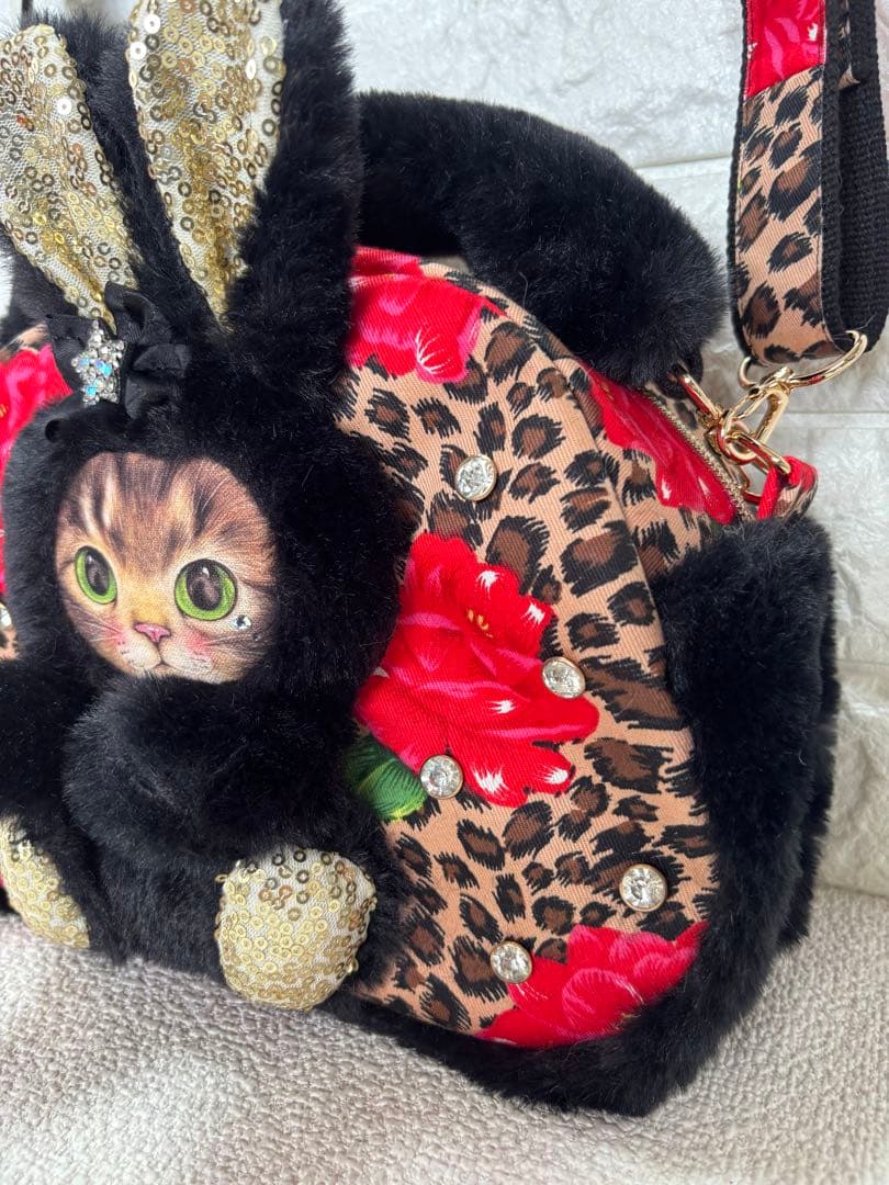 さ*ー様 コヤンイサムチョン ハンドメイド ファーショルダーバッグ