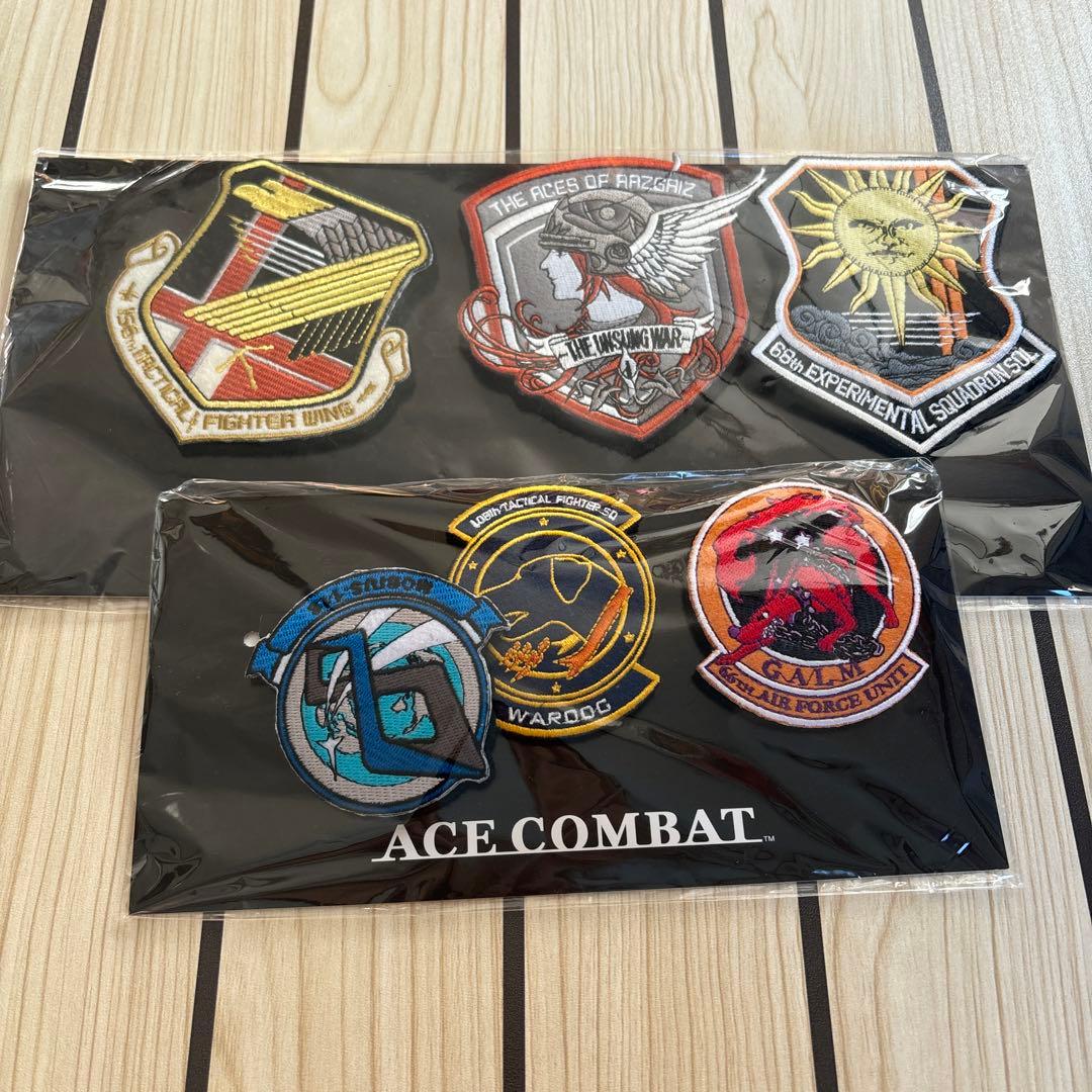 希少 エースコンバット 公式着脱式刺繍 ワッペン 3種セット 2個セット