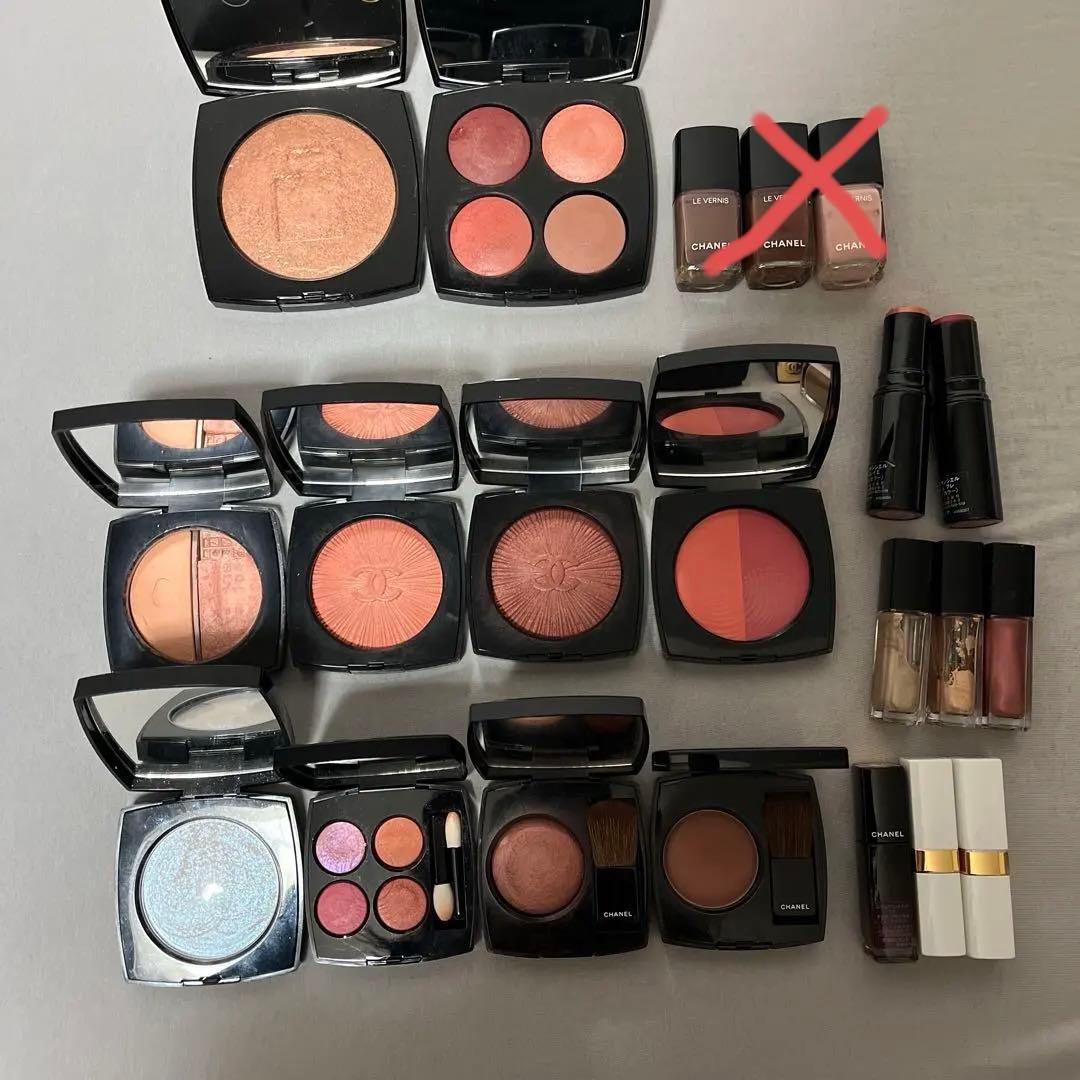 CHANEL 19個コスメまとめ売り CHANEL 18個コスメまとめ売り CHANELコスメまとめ売り