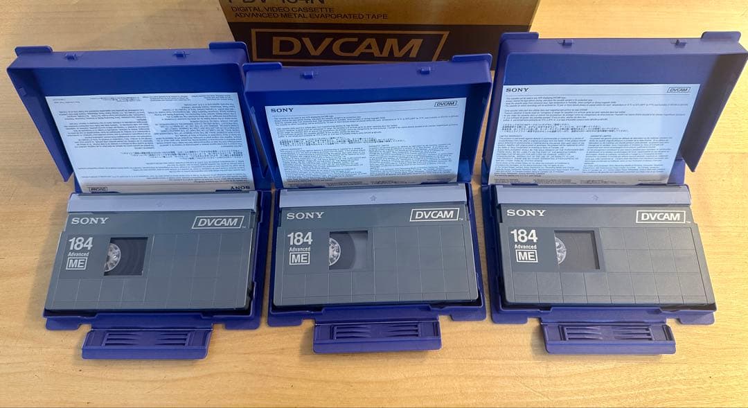SONY DVCAM テープ PDV-184N 3本セット中古 使用僅少 - メルカリ