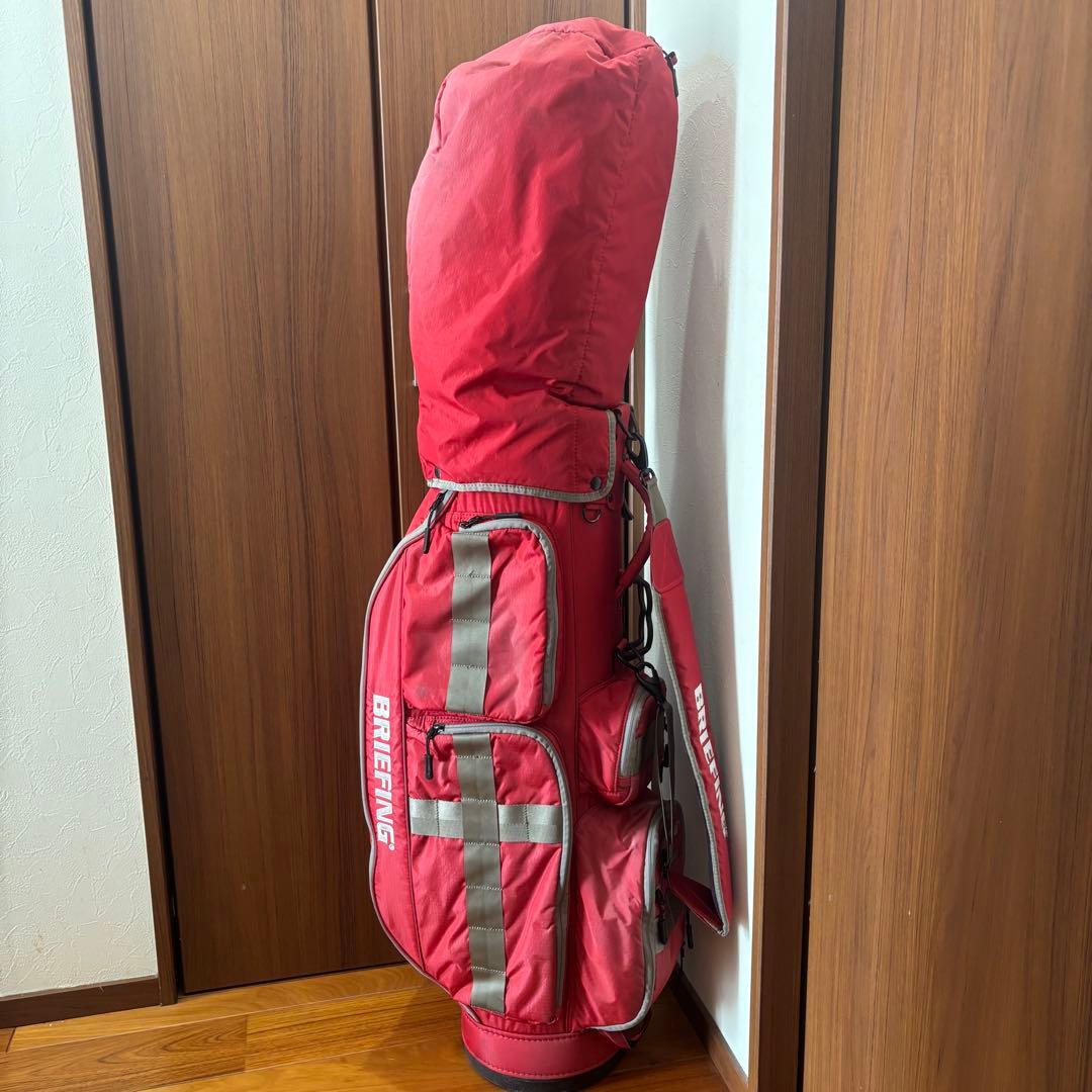 BRIEFING GOLF CR-6 レッド　キャディバッグ BREIFING CR-6 キャディバッグ RED ブリーフィング(BRIEFING) キャディ