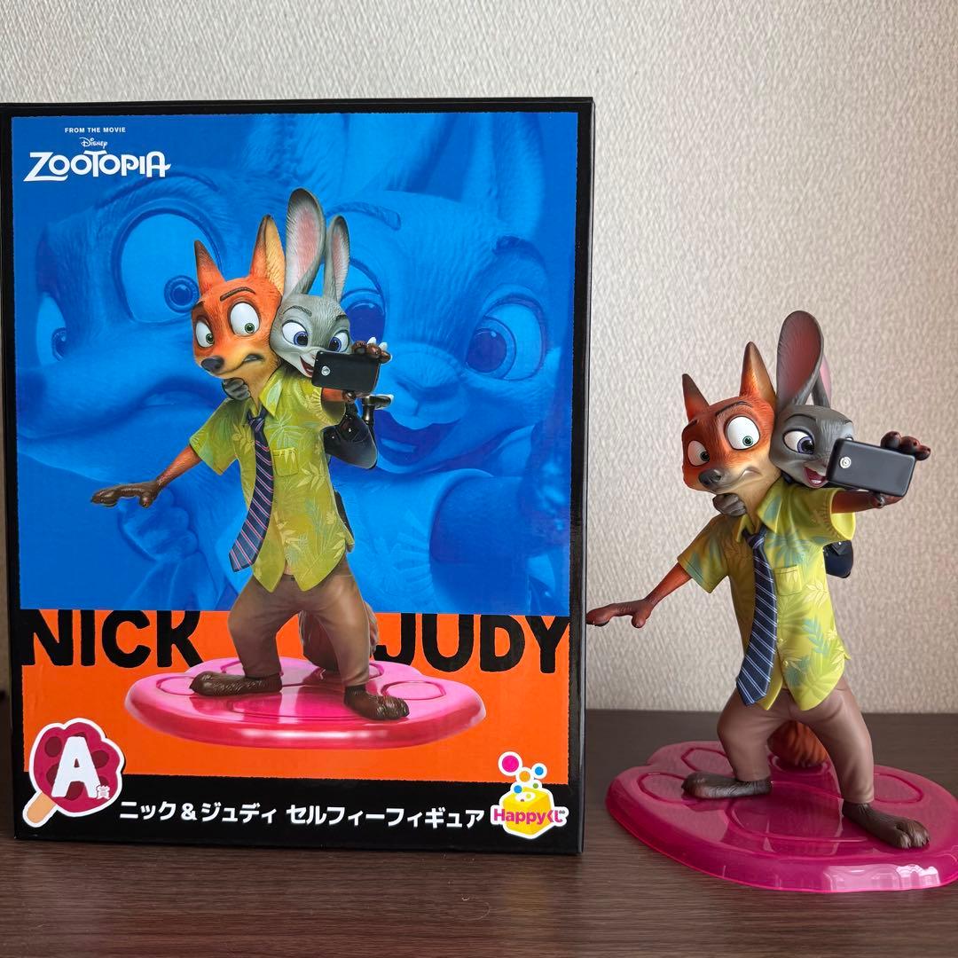 ズートピア Happyくじ A賞 フィギュア A賞はポスター再現フィギュア！ Happyくじ『ズートピア2』12月19日