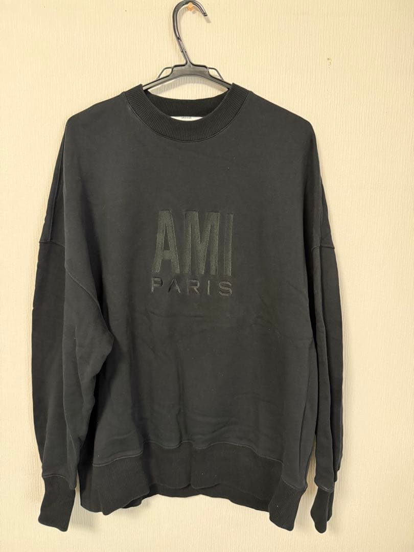 AMI PARIS ブラック トレーナー Mサイズ - メルカリ