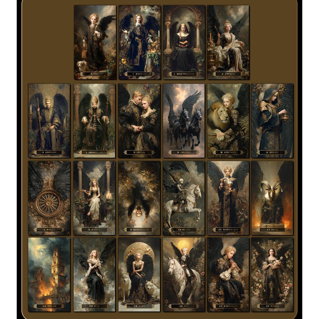 正規品タロットカード】美麗✨海外インディーズ✨気品あふれるダーク