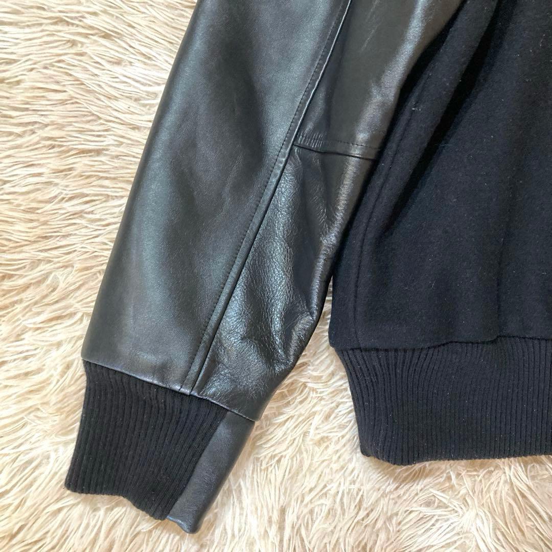 adidas × 早稲田大学 カウレザースタジャン 2003年・限定 黒 M - メルカリ