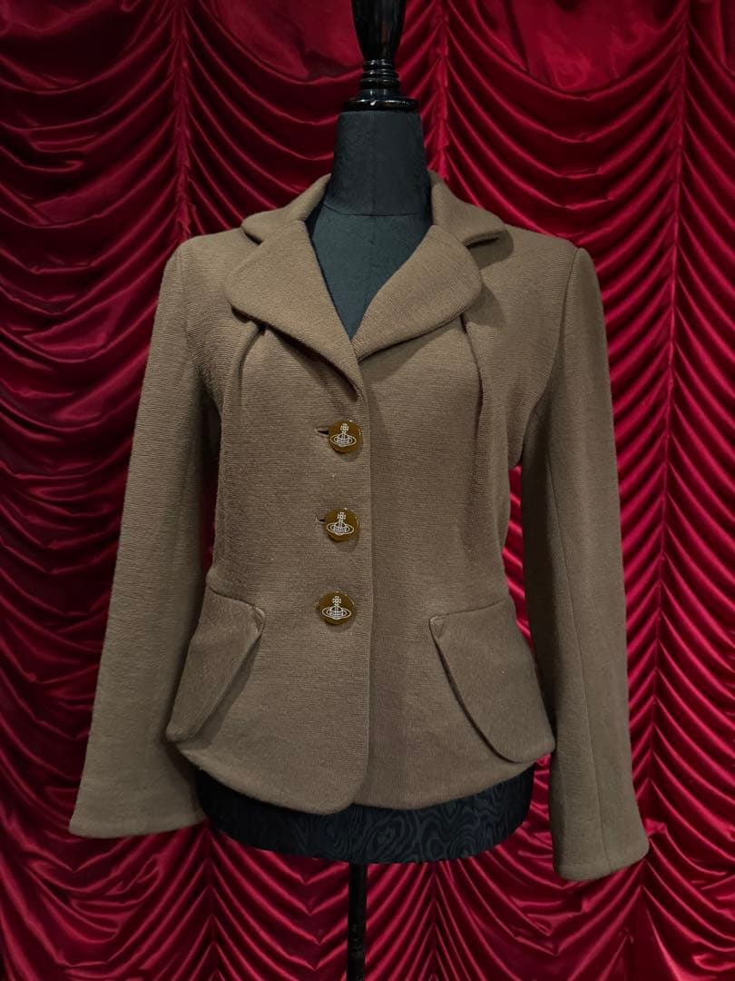 ヴィヴィアンウエストウッド ジャケット オーブボタン 38 ヴィヴィアンウエストウッド ハート襟 ジャケット オーブボタン