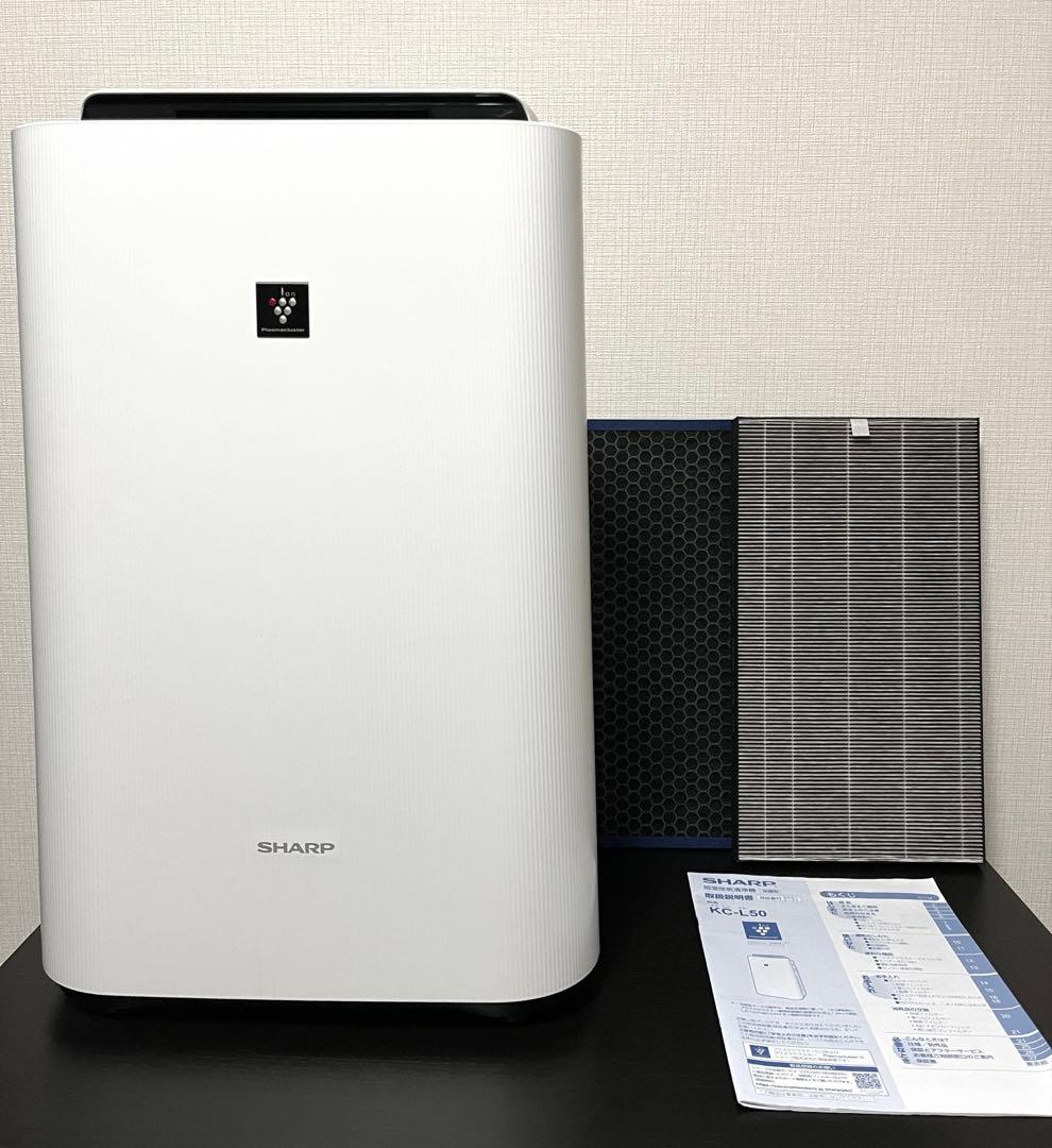 SHARP KC-L50 加湿機能付き空気清浄機 Amazon.co.jp: シャープ 加湿 空気清浄機 プラズマクラスター 7000