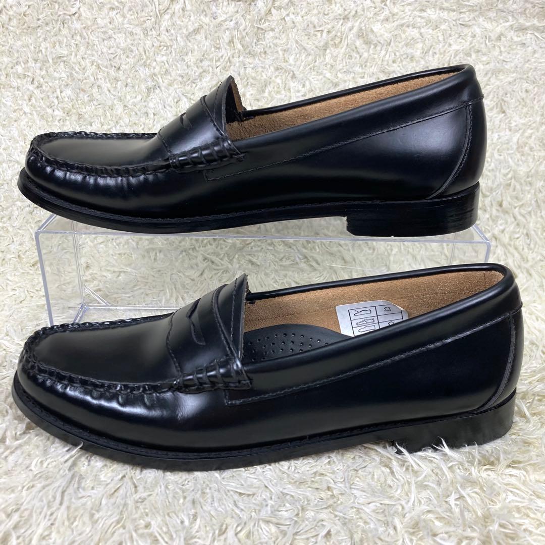 『未使用級』G.H.BASS ローファー 革靴 ブラック レザー 24.5