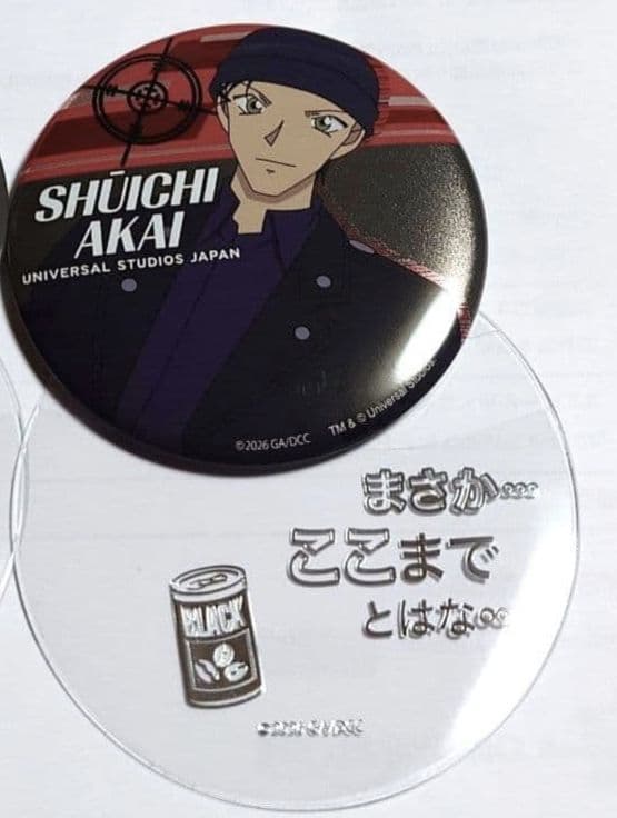 新品】USJクールジャパン2026名探偵コナン缶バッジコレクション『赤井