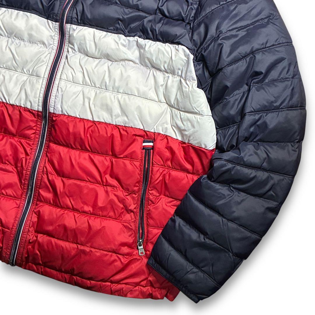 極美品】トミーヒルフィガー パッカブル 中綿ジャケット トリコロール