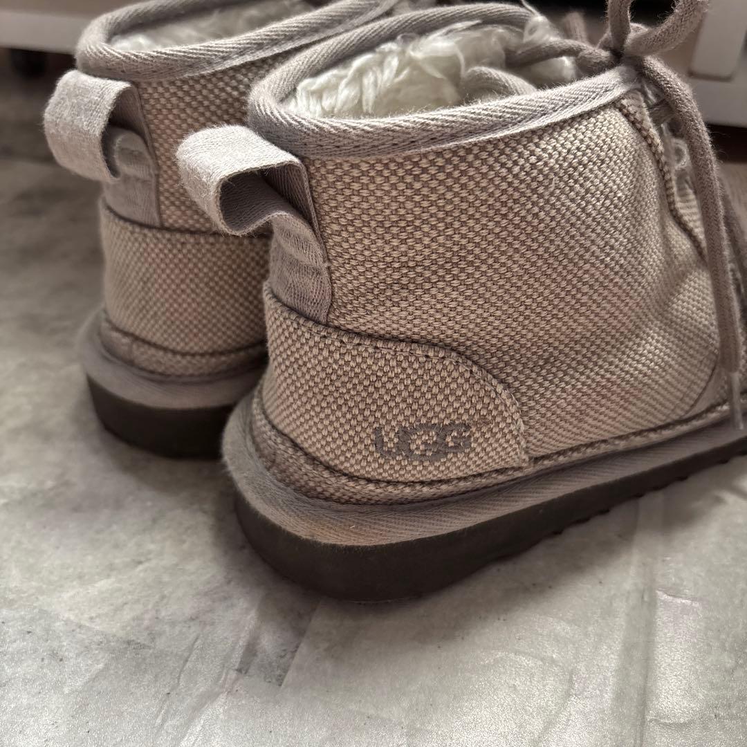 UGG アグ ニューメル ムートンブーツ レディース 24 グレー スニーカー風