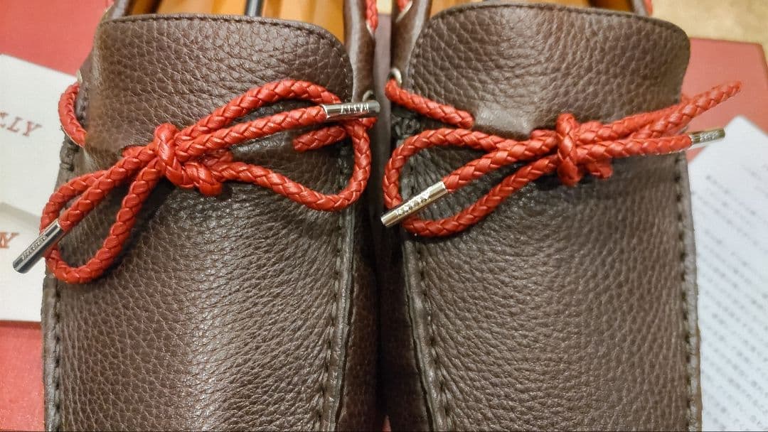 新品未使用バリーBALLYドライビングシューズ　26.5cm 茶