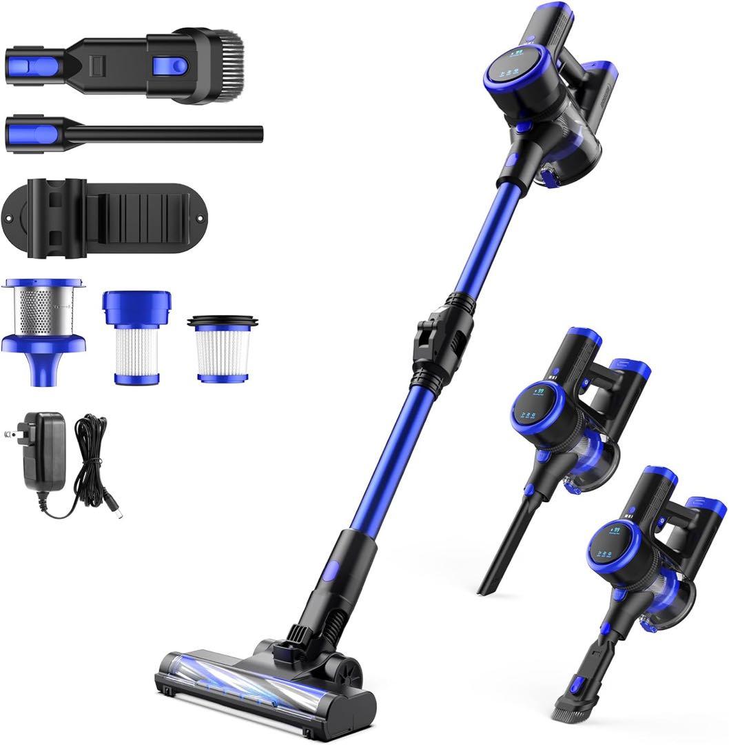 掃除機 コードレス 45kPa超強力吸引 腰痛ゼロフレックスネック設計 Amazon.co.jp: Zyvrex 掃除機 コードレス【腰痛ゼロフレックスネック