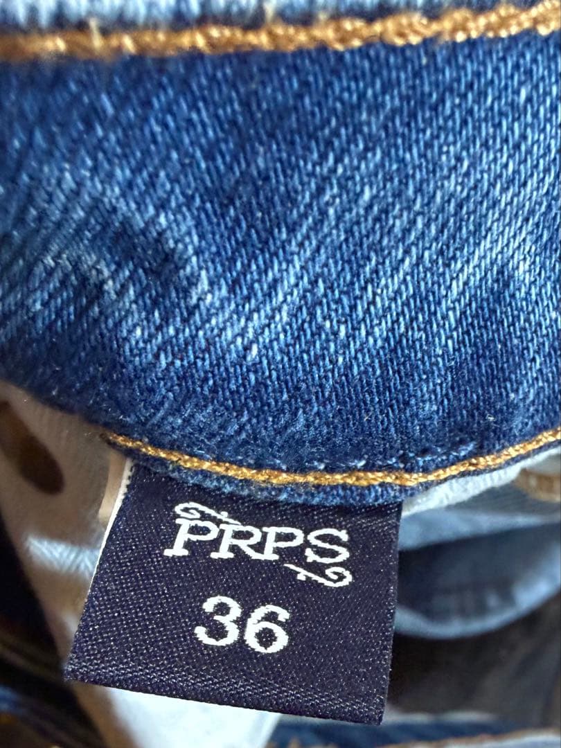 PRPS ダメージ加工ブルーデニム 36 - メルカリ