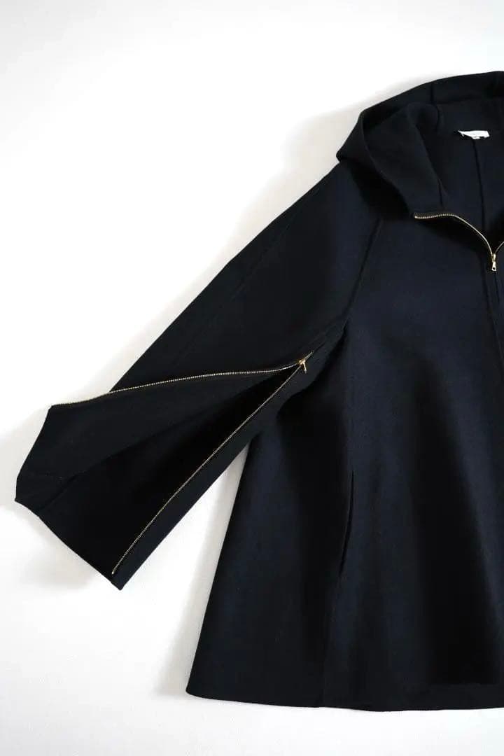 349y*定17万 美品 ブラミンク ダブルフェイス フーデッド コート