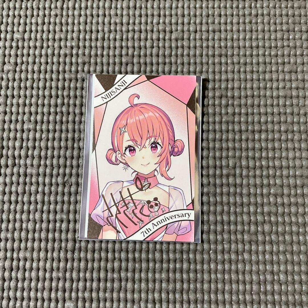 笹木咲 7周年 チェキ カード R 箔押し サイン にじさんじ - メルカリ