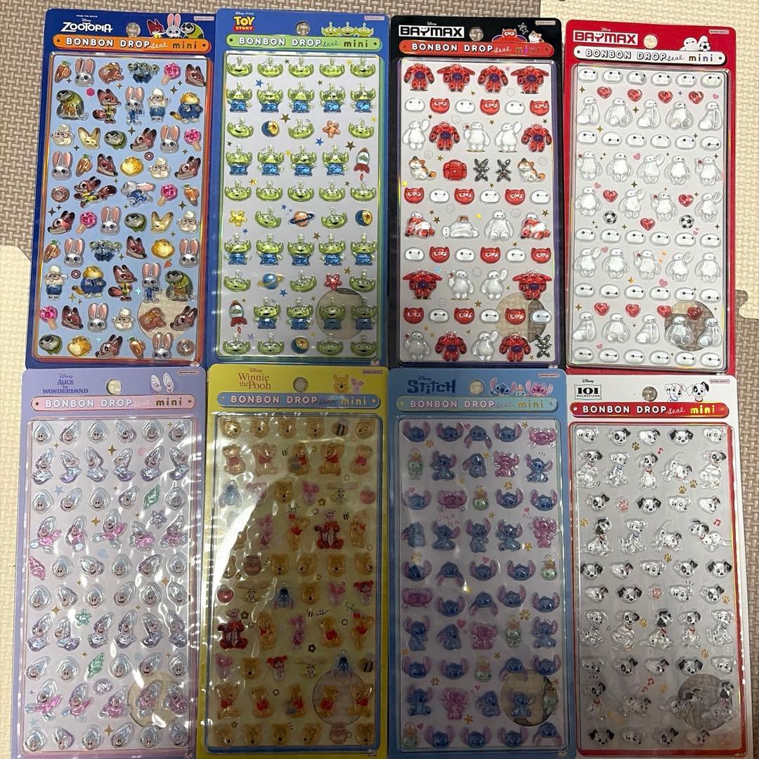 正規品♡ボンボンドロップシール ディズニー ミニ 8種セット