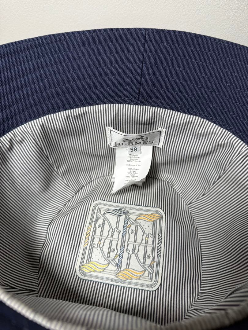 美品！ エルメス バケットハット デニム生地 セリエ 58サイズ - メルカリ