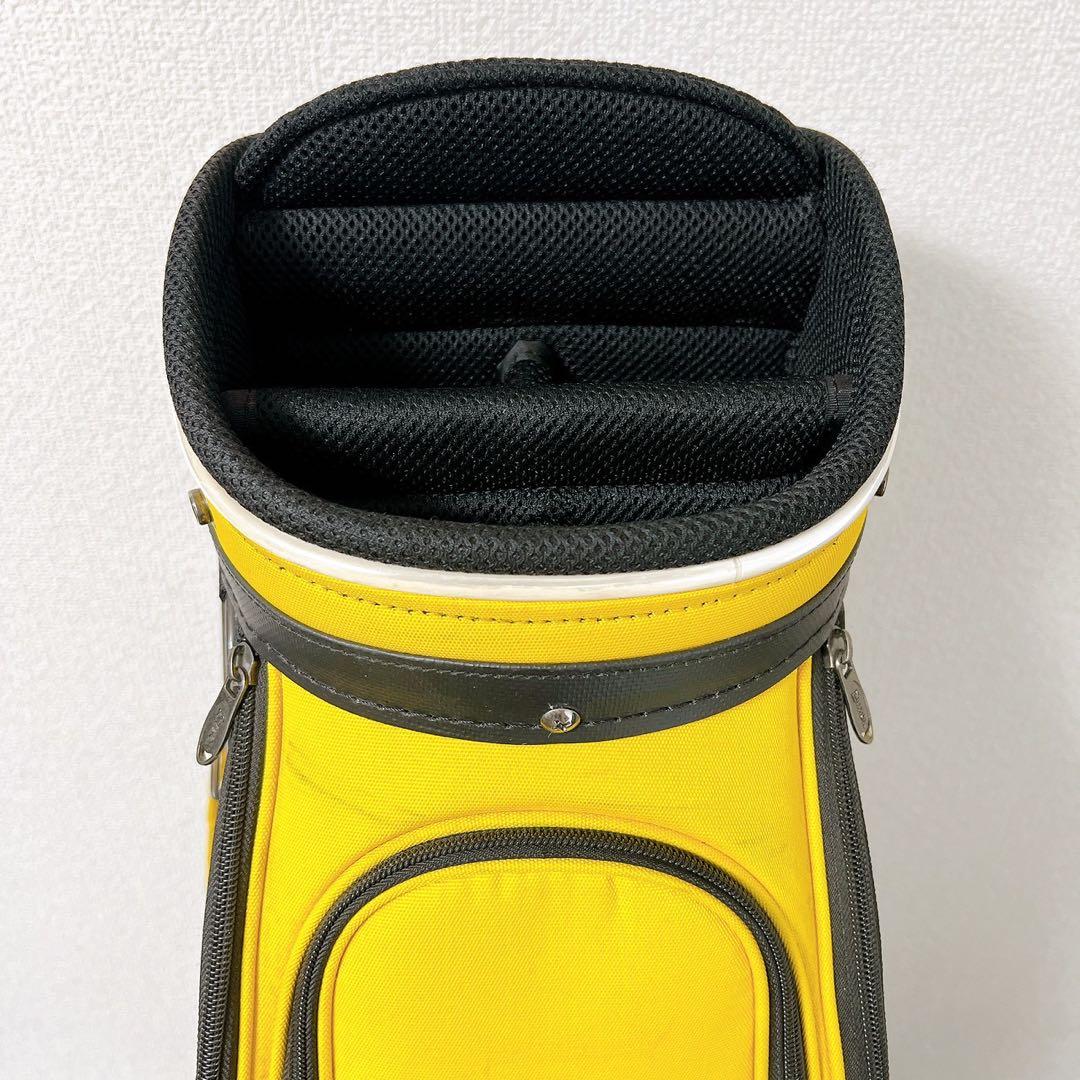 SRIXON スリクソン キャディバッグ 9型 5分割 黄色ゴルフバッグフード