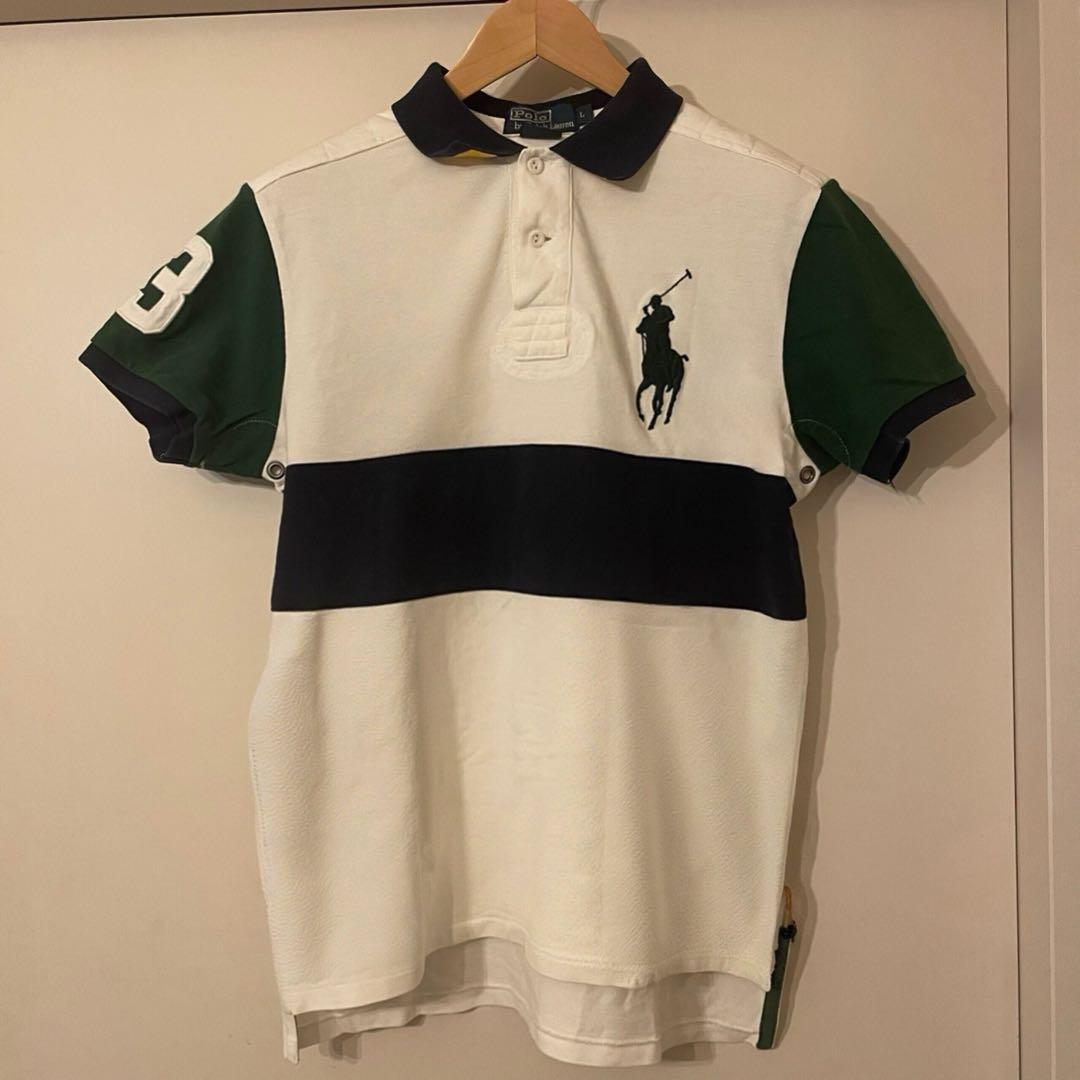 チーフキーフ】ラルフローレン ビッグポニー ポロシャツ ホワイト