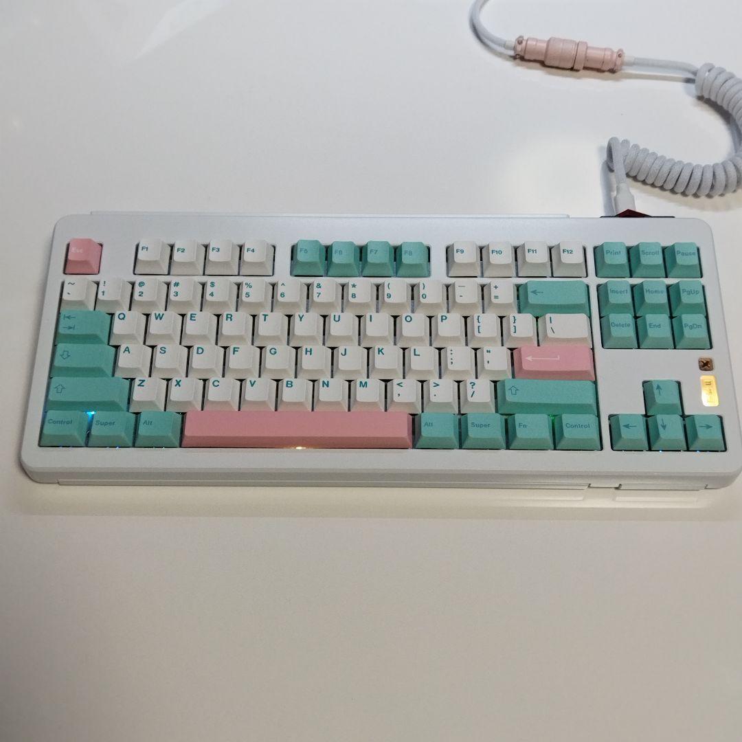 自作キーボード MTMH87 87% Keyboard E-white Amazon.com: ZMX MCHOSE Mix 87 Magnetic Switch Rapid Trigger Gaming