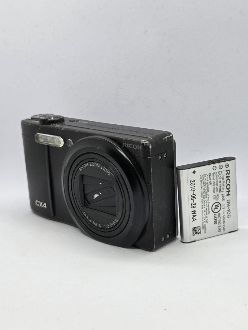 【スマホ転送OK】リコー RICOH CX4 コンパクトデジタルカメラ RICOH CX4 スマホ転送 ブラック 動作確認済 リコー カメラ コンパクト