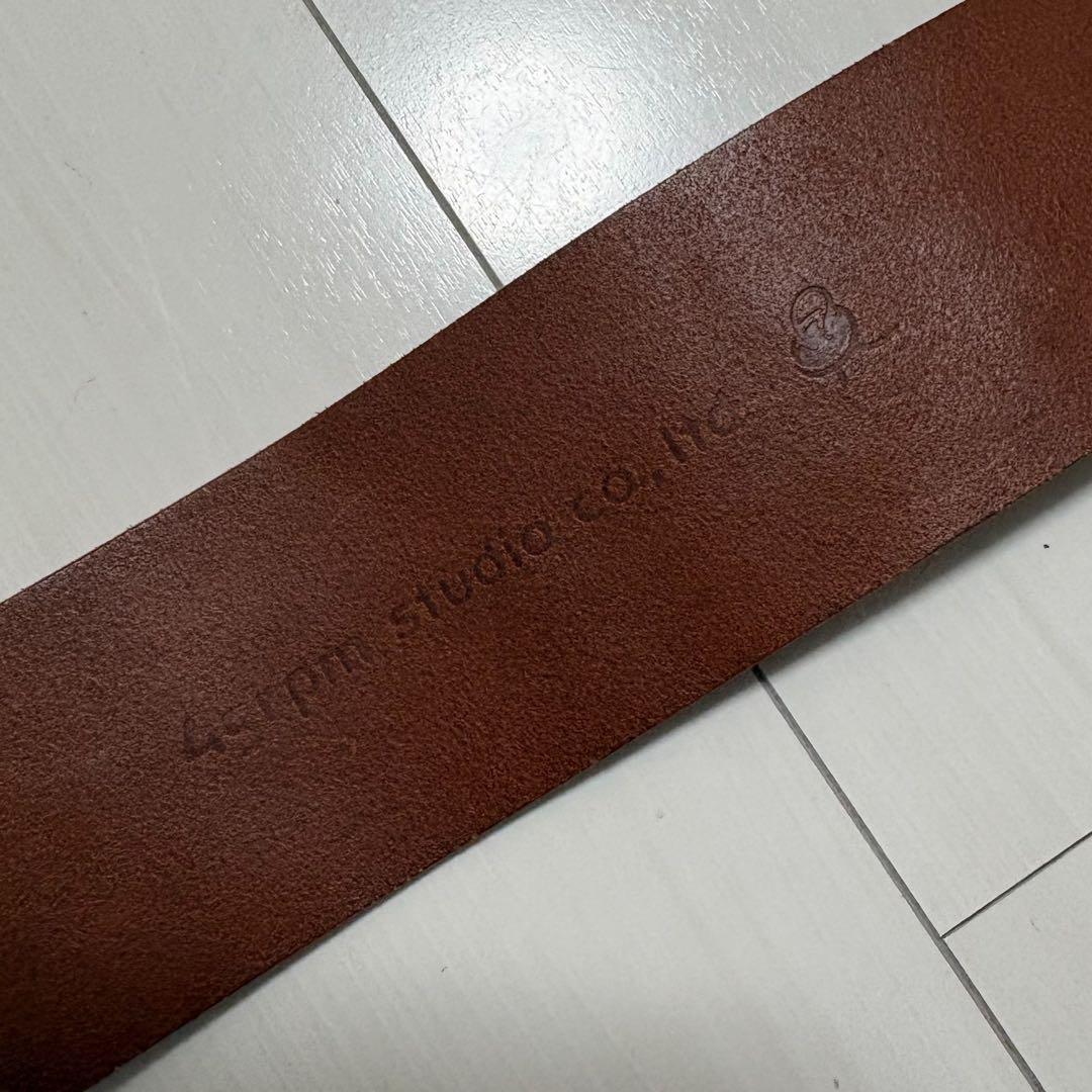 45rpm フォーティファイブアールピーエム レザーベルト ブラウン