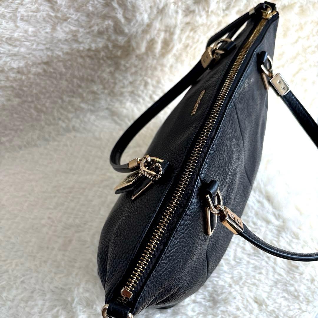 あゆみん様専用美品 コーチ ハンドバッグ ショルダー 2way レザー シボ