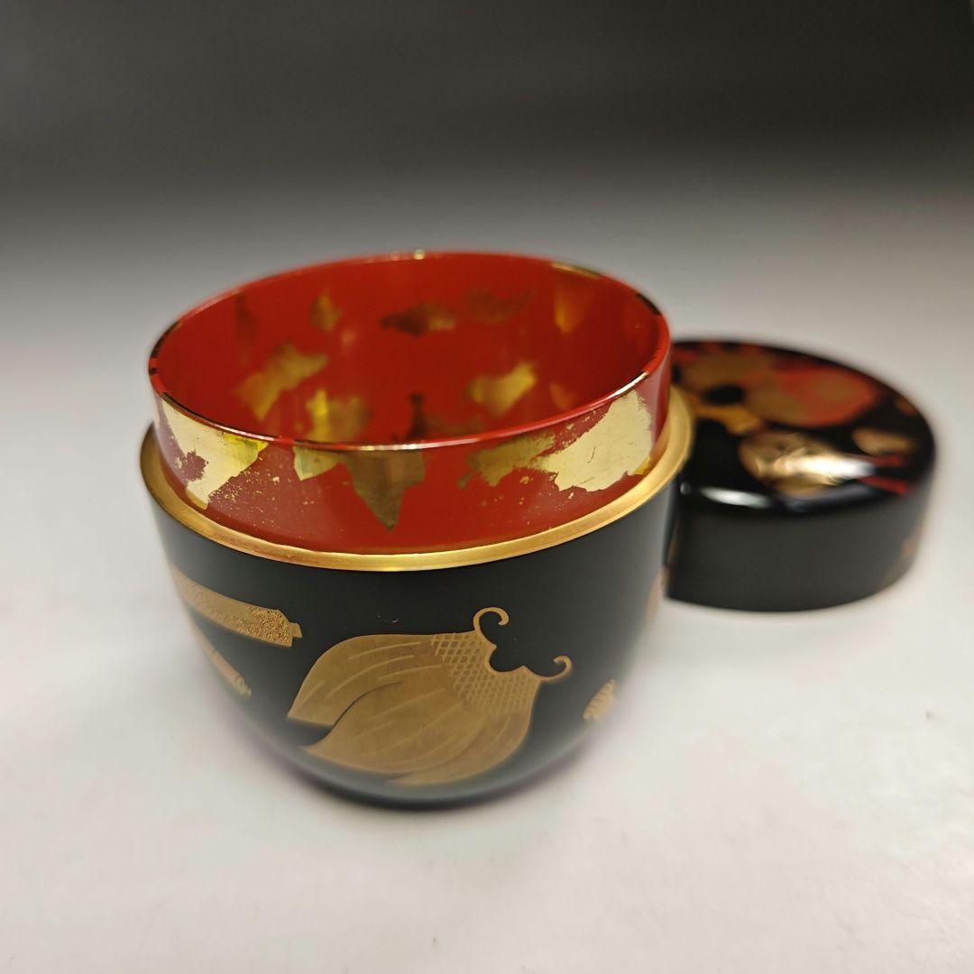 イ720 棗『竹内幸斎作』『宝尽蒔絵 大棗 共箱』漆塗