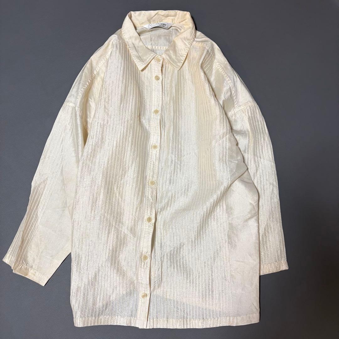 YACCOMARICARD ヤッコマリカルド ピンタック シャツ ブラウス - メルカリ