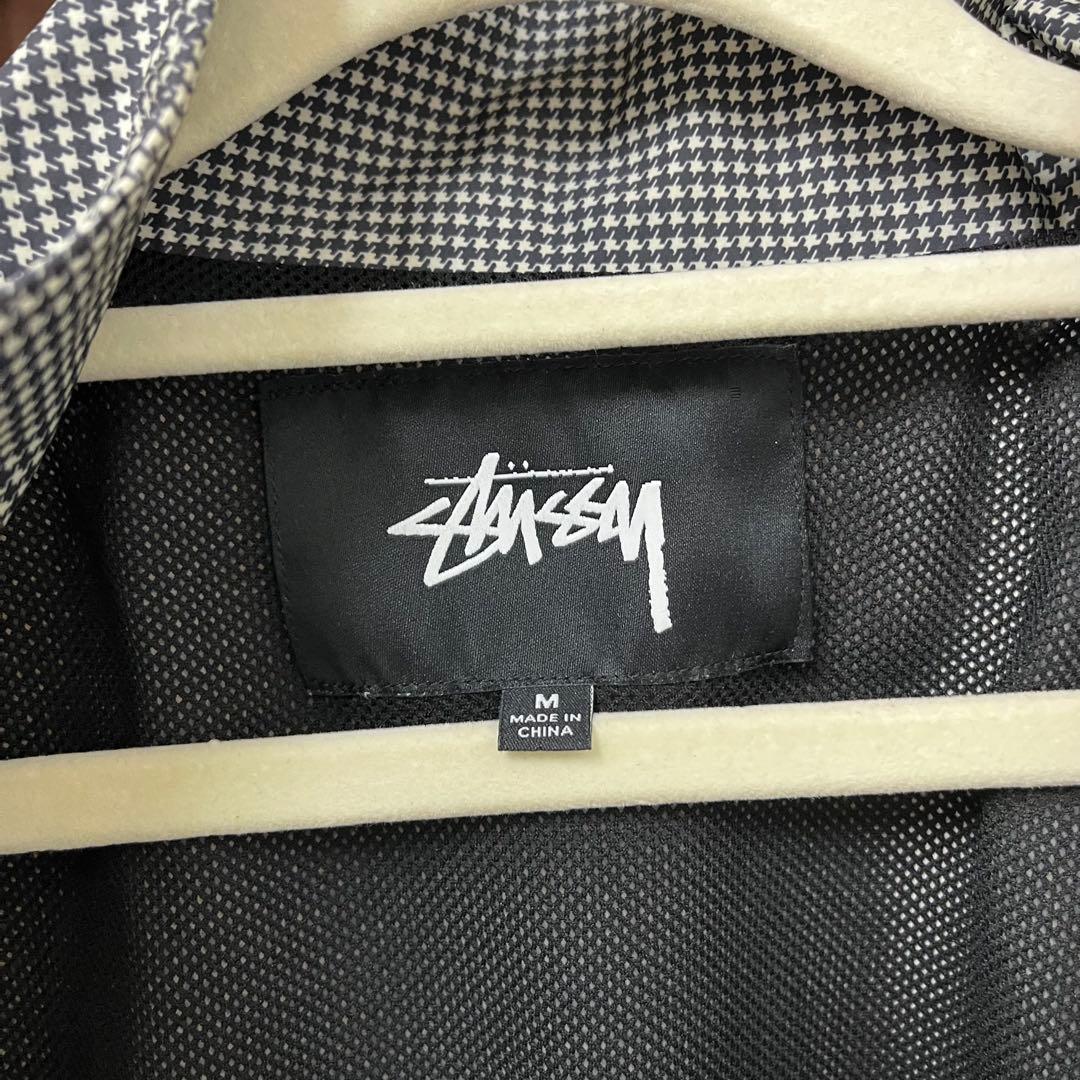 松 STUSSY チェック柄 ナイロンジャケット Mサイズ