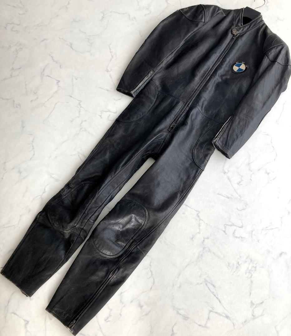 1980年】サイズL NANKAI BMW レザーレーシングスーツ 革ツナギ - メルカリ