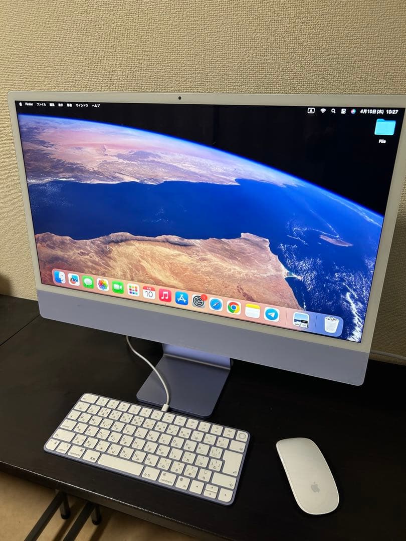パープル iMac 24インチ 16GBメモリ512SSD Apple iMac 24 inch All in One M4 chip Built for Apple Intelligence
