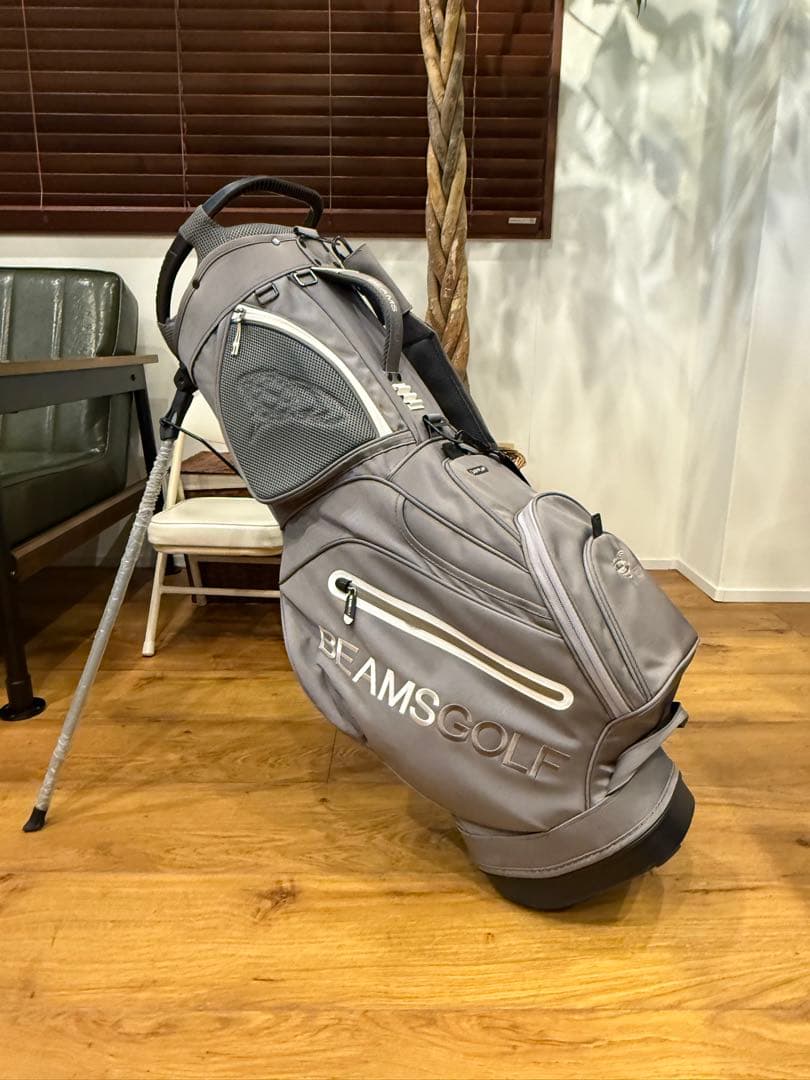 BEAMS GOLF キャディバッグ グレー - メルカリ