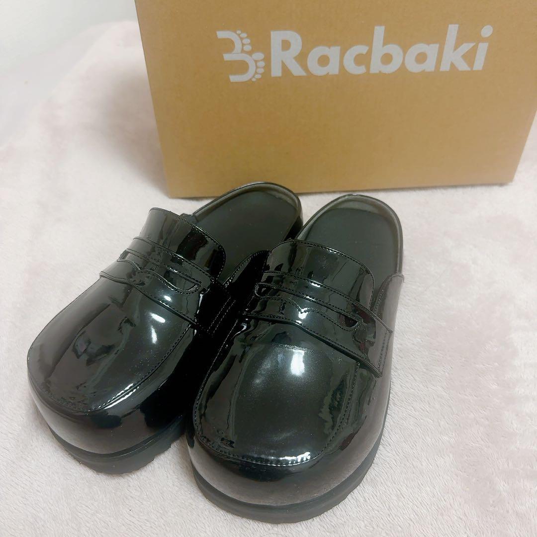Racbaki ラクバキ ローファーサボ エナメル - メルカリ