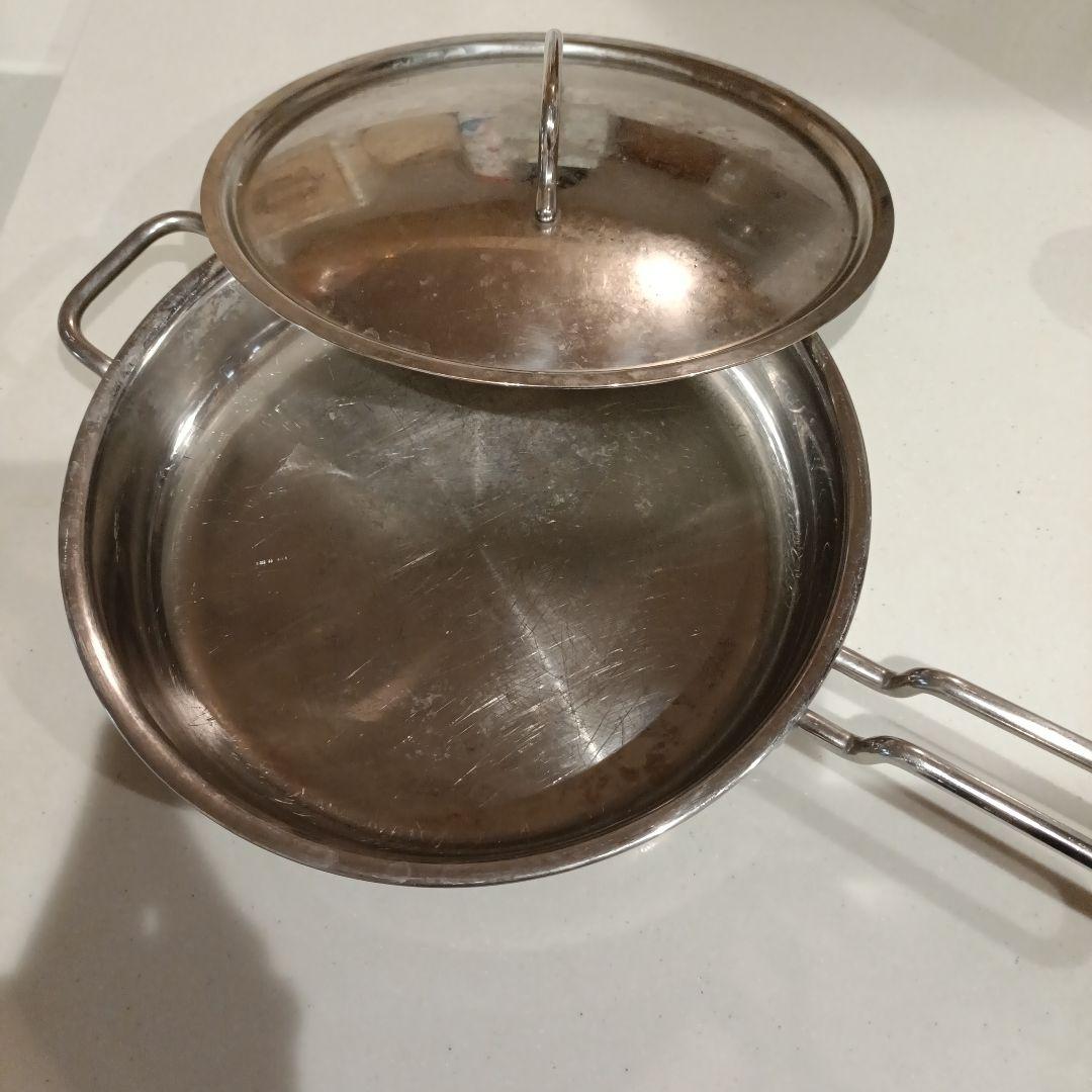 ジオプロダクト ステンレス フライパン 蓋付き - メルカリ