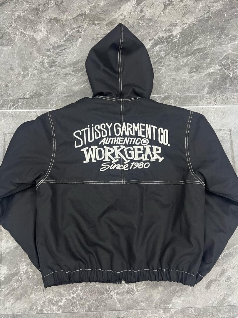 Stüssy WORKGEAR ナイロンジャケット ブラック - メルカリ