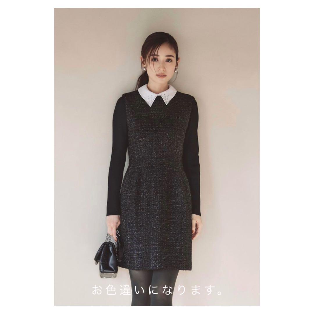 今期◇Apuweiser-riche◇ツイードコクーンミニワンピ - メルカリ