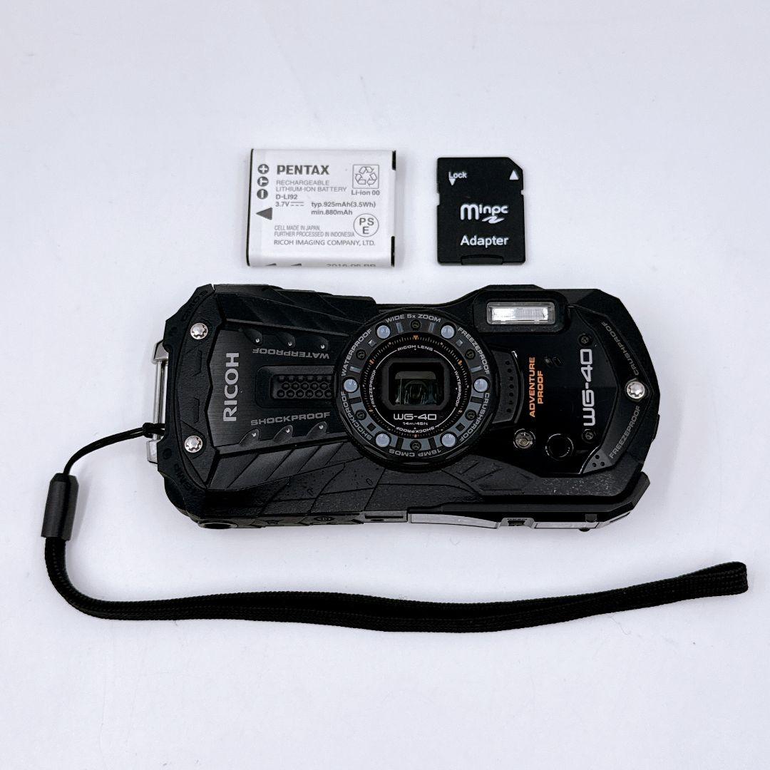 RICOH WG-40 防水デジタルカメラ Amazon | RICOH 防水デジタルカメラ RICOH WG-40 ブラック 防水14m耐