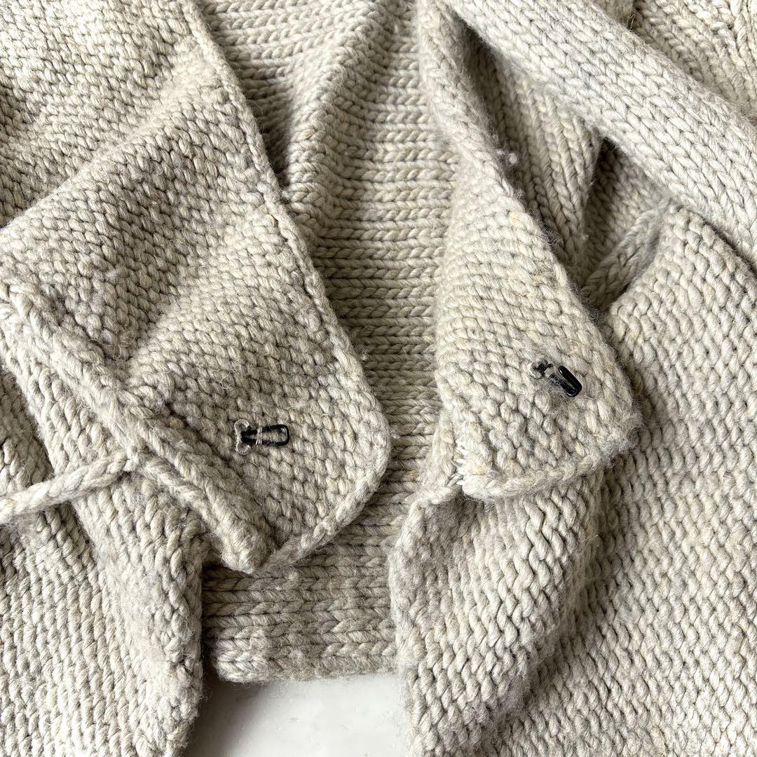 ワイズ Y's レッドレーベル ウールリネン 変形 ニットカーディガン