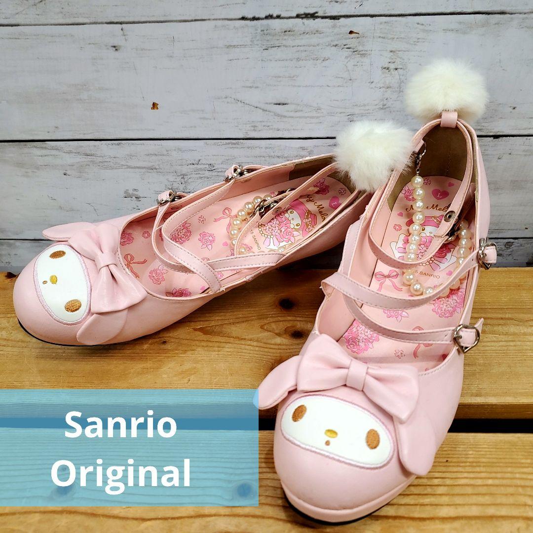 マイメロ40周年記念 限定 即完パンプス サンリオ レア ヒール ロリータ
