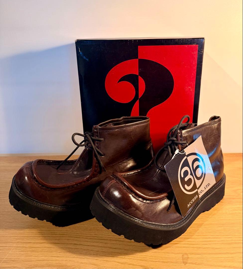 Question mark レア プラットフォーム レザー靴 K034C25_B_01.jpg?v=1770456265